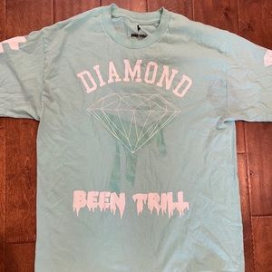 Been Trill x Diamond supply co. t shirt sz L